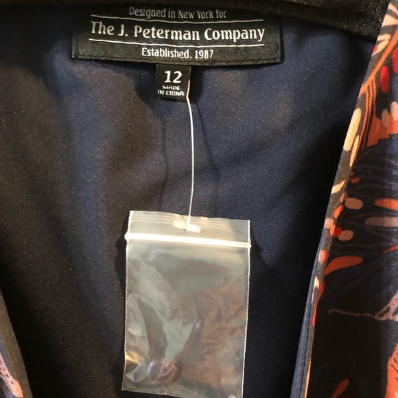 The J. Peterman Company Ruffle Midi Maxi Dress size 12 - Picture 6 of 7